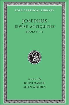 portada Josephus: Jewish Antiquities, Books 14-15 (Loeb Classical Library no. 489) 