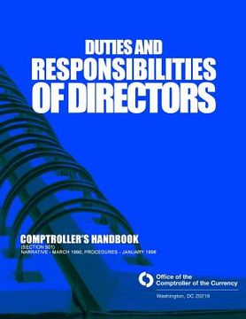 portada Duties and Responsibilities of Directors Comptrollers Handbook (section 501) (en Inglés)