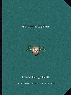 portada autumnal leaves (en Inglés)