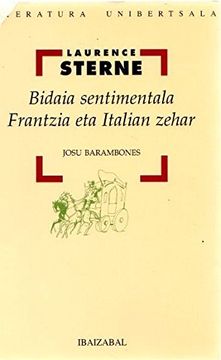 portada Bidaia Sentimentala Frantzia eta Italian Zehar (in Basque)