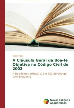 portada A Cláusula Geral da Boa-fé Objetiva no Código Civil de 2002