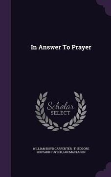 portada In Answer To Prayer (en Inglés)