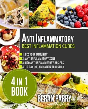 portada Anti Inflammatory: Best Inflammation Cures: 4 in 1 book (en Inglés)