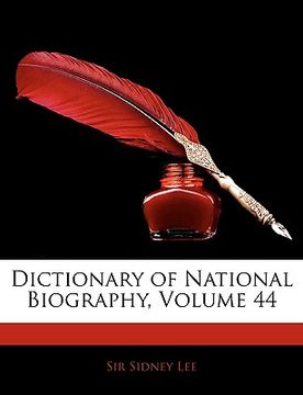 portada dictionary of national biography, volume 44