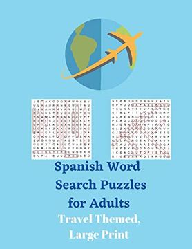 portada Spanish Word Search Puzzles for Adults: Travel Themed, Large Print