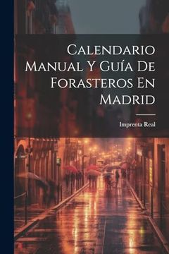 portada Calendario Manual y Guía de Forasteros en Madrid