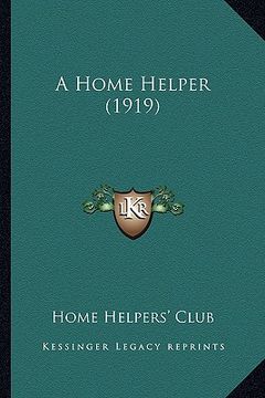 portada a home helper (1919) (in English)
