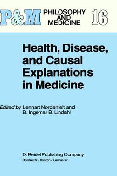 portada health, disease, and causal explanations in medicine (en Inglés)