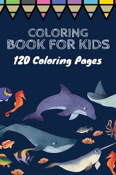 portada Coloring book for kids 120 Coloring pages: Coloring book / 120 pages, 6×9, Unicorn, Animals, Jobs, Gifts, Beginners, 2020 Gift Ideas (en Inglés)