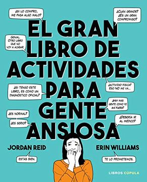 portada El Gran Libro de Actividades Para Gente Ansiosa (in Spanish)