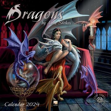 portada Dragons by Anne Stokes Wall Calendar 2024 (Art Calendar) 