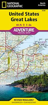 portada United States, Great Lakes map (National Geographic Adventure Map, 3124) (en Inglés)