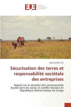 portada Sécurisation des terres et responsabilité sociétale des entreprises (en Francés)