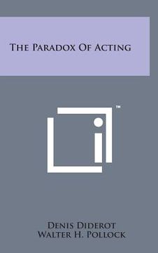 portada The Paradox of Acting (en Inglés)