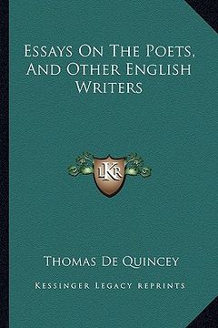 portada essays on the poets, and other english writers (en Inglés)