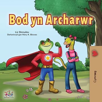 portada Being a Superhero (Welsh Children's Book)