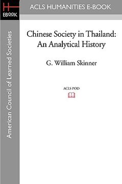 portada chinese society in thailand: an analytical history (en Inglés)