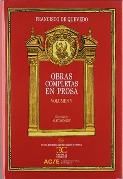 portada Quevedo: obras comp. 5 prosa (in Spanish)