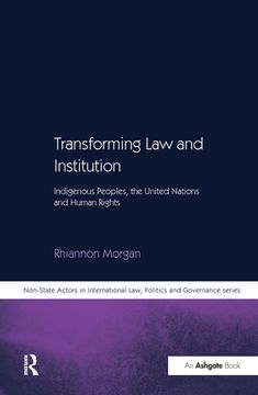 portada transforming law and institution (en Inglés)