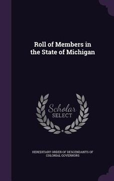 portada Roll of Members in the State of Michigan (en Inglés)