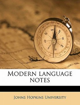 portada modern language note, volume 30 (in English)