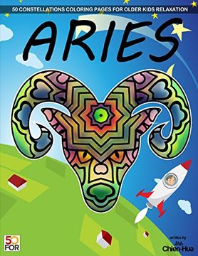 portada Aries 50 Coloring Pages for Older Kids Relaxation (en Inglés)
