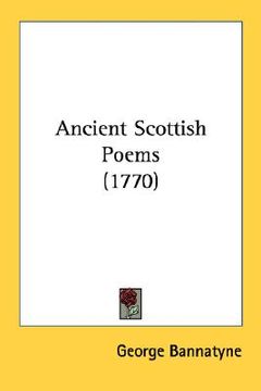 portada ancient scottish poems (1770) (en Inglés)