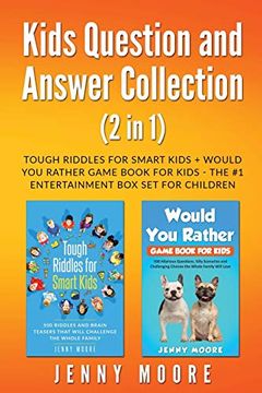 portada Kids Question and Answer Collection (2 in 1): Tough Riddles for Smart Kids + Would you Rather Game Book for Kids - the #1 Entertainment box set for Children (en Inglés)