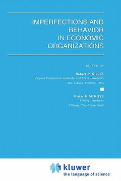 portada imperfections and behavior in economic organizations (en Inglés)