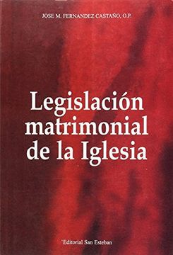 portada Legislación matrimonial de la Iglesia