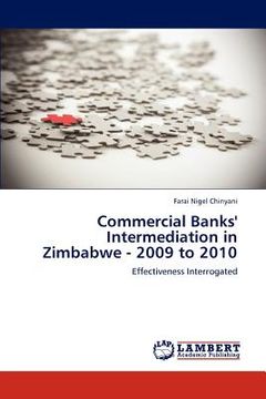 portada commercial banks' intermediation in zimbabwe - 2009 to 2010 (en Inglés)