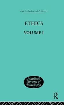 portada Ethics: Volume i (Muirhead Library of Philosophy)