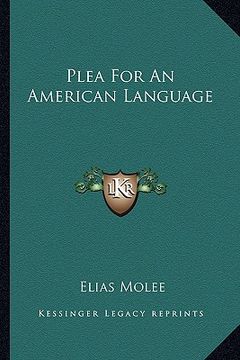 portada plea for an american language (en Inglés)