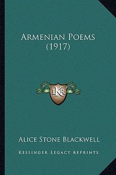 portada armenian poems (1917) (en Inglés)