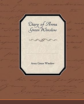 portada diary of anna green winslow (en Inglés)