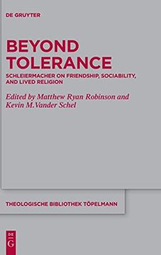 portada Beyond Tolerance Schleiermacher on Friendship, Sociability, and Lived Religion (in English)