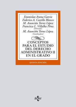portada Conceptos Para el Estudio del Derecho Administrativo ii en el Grado (Derecho - Biblioteca Universitaria de Editorial Tecnos)