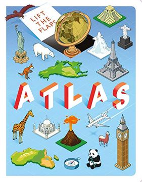 portada Lift the Flaps Atlas: Lift-The-Flap Book (en Inglés)
