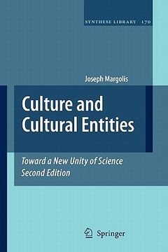 portada culture and cultural entities - toward a new unity of science (en Inglés)