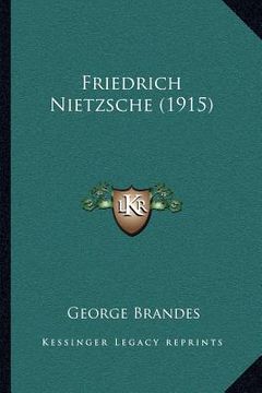 portada friedrich nietzsche (1915) (en Inglés)