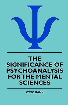 portada the significance of psychoanalysis for the mental sciences