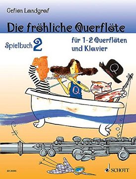 portada Die fröhliche Querflöte: Spielbuch 2. 1-2 Flöten und Klavier