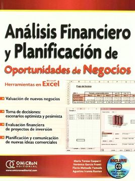 portada Analisis Financiero y Planificacion de Oportunidades de Negocios+Cd. Herramientas en Excel.