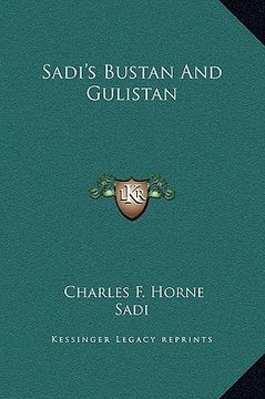 portada sadi's bustan and gulistan (in English)