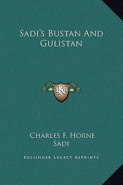 portada sadi's bustan and gulistan (en Inglés)