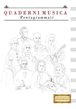 portada Quaderni Musica Pentagrammati: (17.78 X 25.4 CM) (en Italiano)