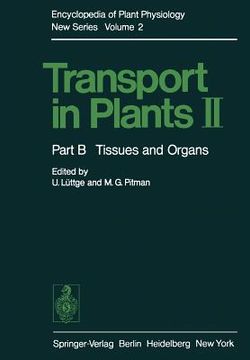 portada transport in plants ii: part b tissues and organs (en Inglés)