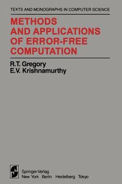 portada methods and applications of error-free computation (en Inglés)