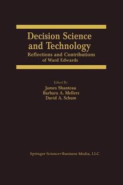 portada decision science and technology: reflections on the contributions of ward edwards (en Inglés)