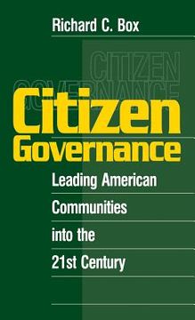 portada citizen governance: leading american communities into the 21st century (en Inglés)